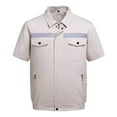thumbnail image 1 of Summer Air Cooling Fan Reflective Strip Short Sleeve Jacket Working Top Coat, 1 of 10