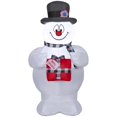 thumbnail image 1 of Decoración navideña inflable con forma de muñeco de nieve, 105 cm, 1 of 6