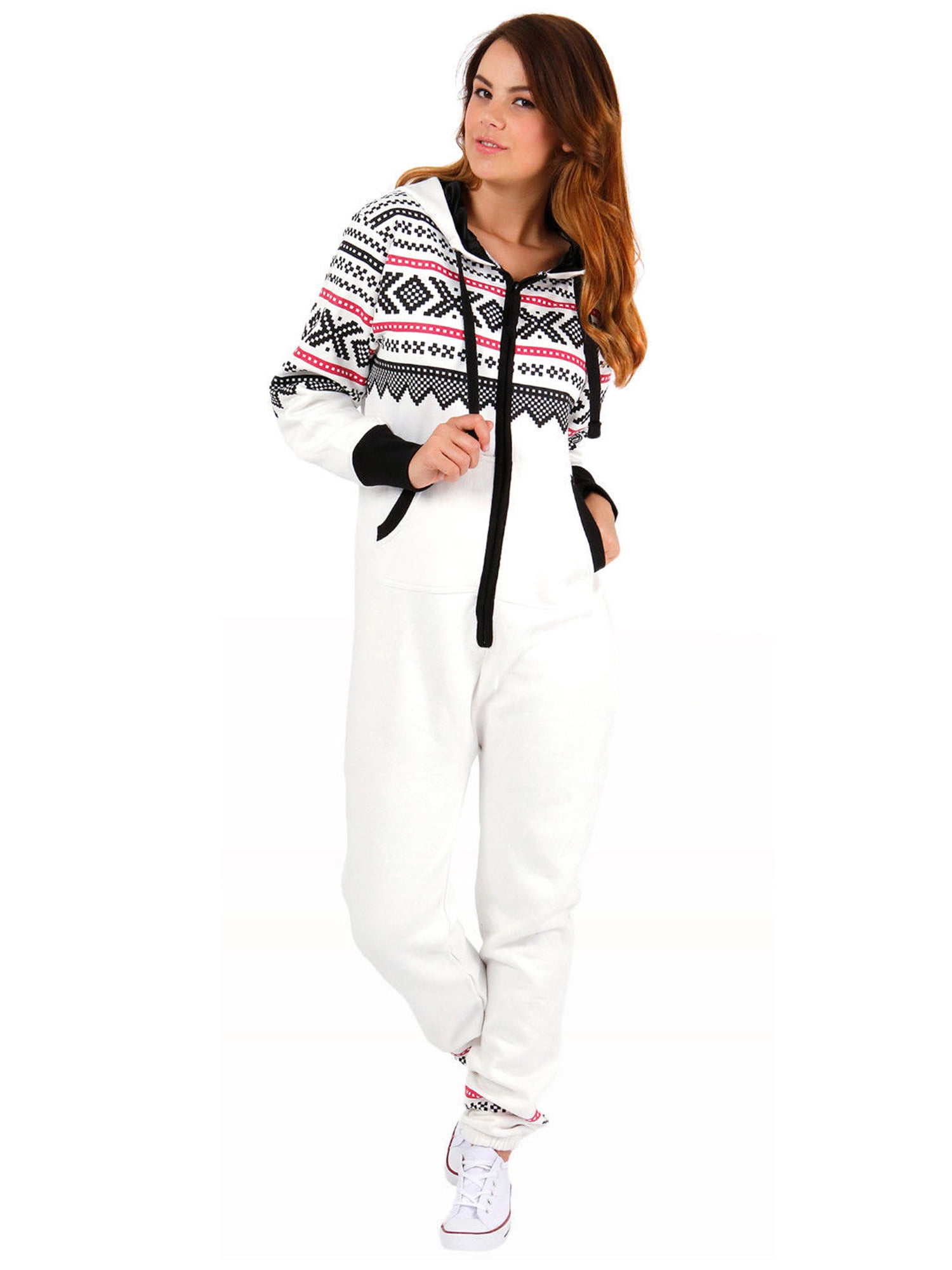 Adult Union Suit pajamas Sleepwear for Women One Piece Pajama Ladies