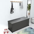 thumbnail image 4 of Lestar 40" Storage Chest Trunk, Large Storage Trunk, Wood Chest, Toy Box Organizer (Black), 4 of 7