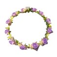 thumbnail image 2 of Romantic Glowing Wreath LED Light Rose Flowers Hairband Headpiece Wedding Party Girl Birthday Favor Luminous Hair Garland, 2 of 8