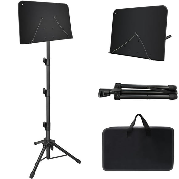 Soporte para partituras Mdvora, altura ajustable de 180 a 178 cm, con bolsa