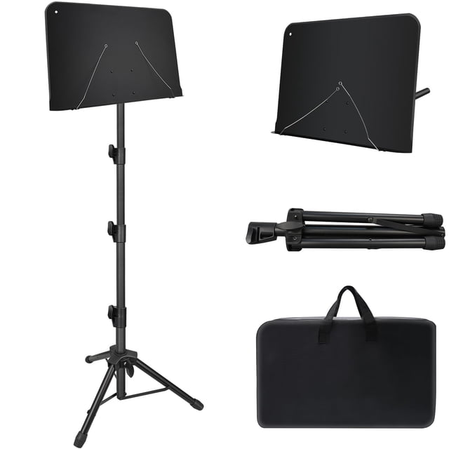 Soporte para partituras Mdvora, altura ajustable de 180 a 178 cm, con bolsa