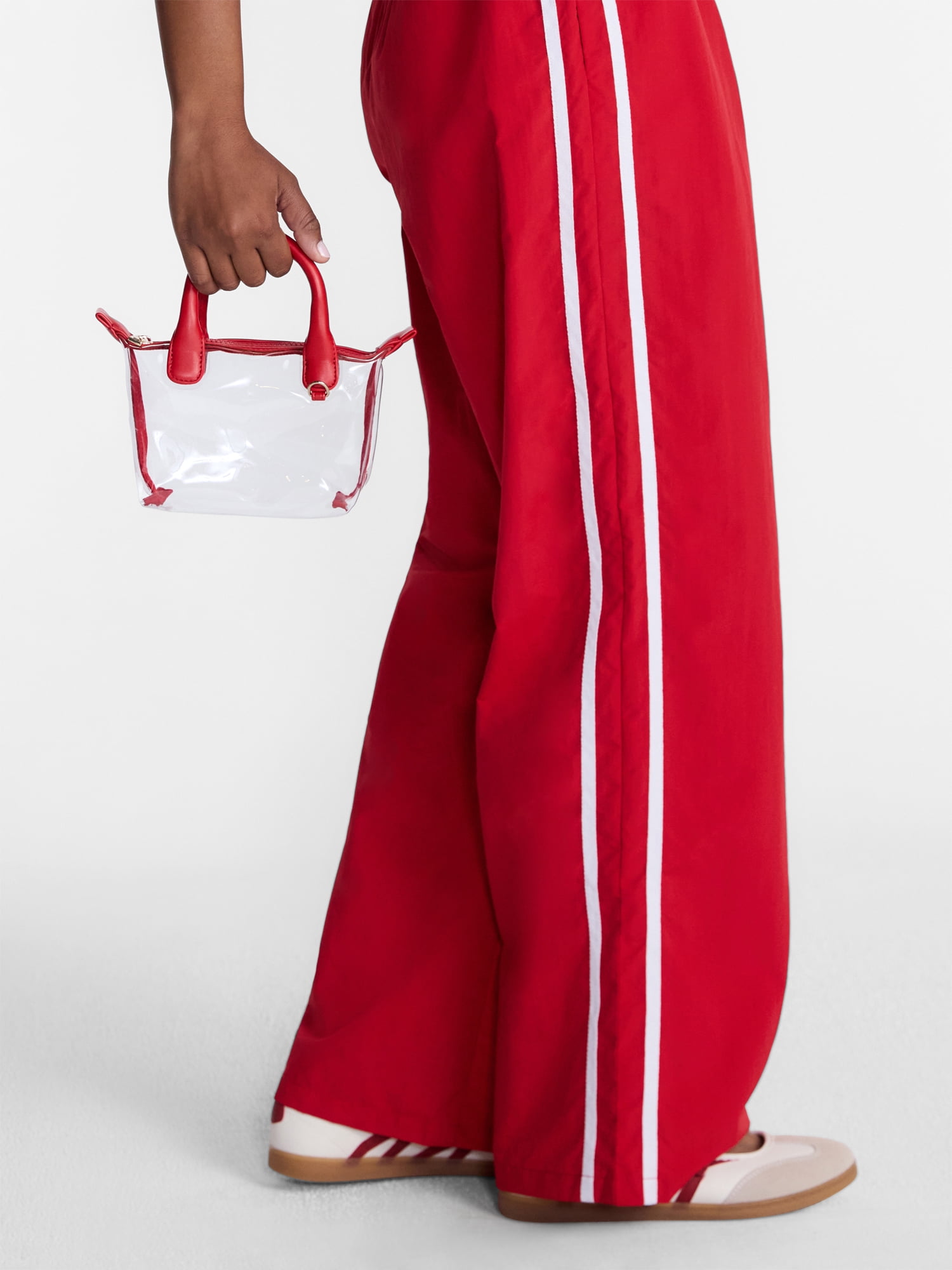 No Boundaries Women's Game Day Clear Mini Tote Bag, Red