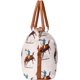 thumbnail image 5 of Bolso de fin de semana de vaca para mujer Bolso de lona para la noche Bolsos de viaje grandes para mujer Bolsos de fin de semana con correa para el hombro Geometría, 5 of 5