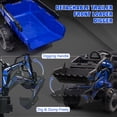 thumbnail image 3 of EastVita 24V Ride on Toys Tractor, Kids Ride on Car Toy Excavator Bulldozer, 24V Farm Tractor w/Trailer, Shovel Bucket, Digger, Remote Control, EVA Tires, LED Lights, Music, USB, 3 of 8