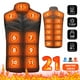 thumbnail image 2 of 21 ZONAS DE CALEFACCIÓN Chaleco calefaccionado para hombres y mujeres, chaqueta calefactable de invierno con USB, chaleco térmico con calefacción automática, chaqueta de plumón calefactora, chaleco Wa, 2 of 5
