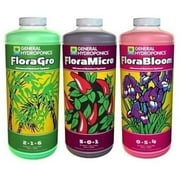 General Hydroponics Flora Series 1 Quart - FloraGro, FloraBloom, and FloraMicro