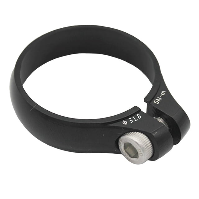 Abrazadera de sillín Cola para cierre de tubo de soporte clip fijo 31,6 30,8 27,2 mm Negro