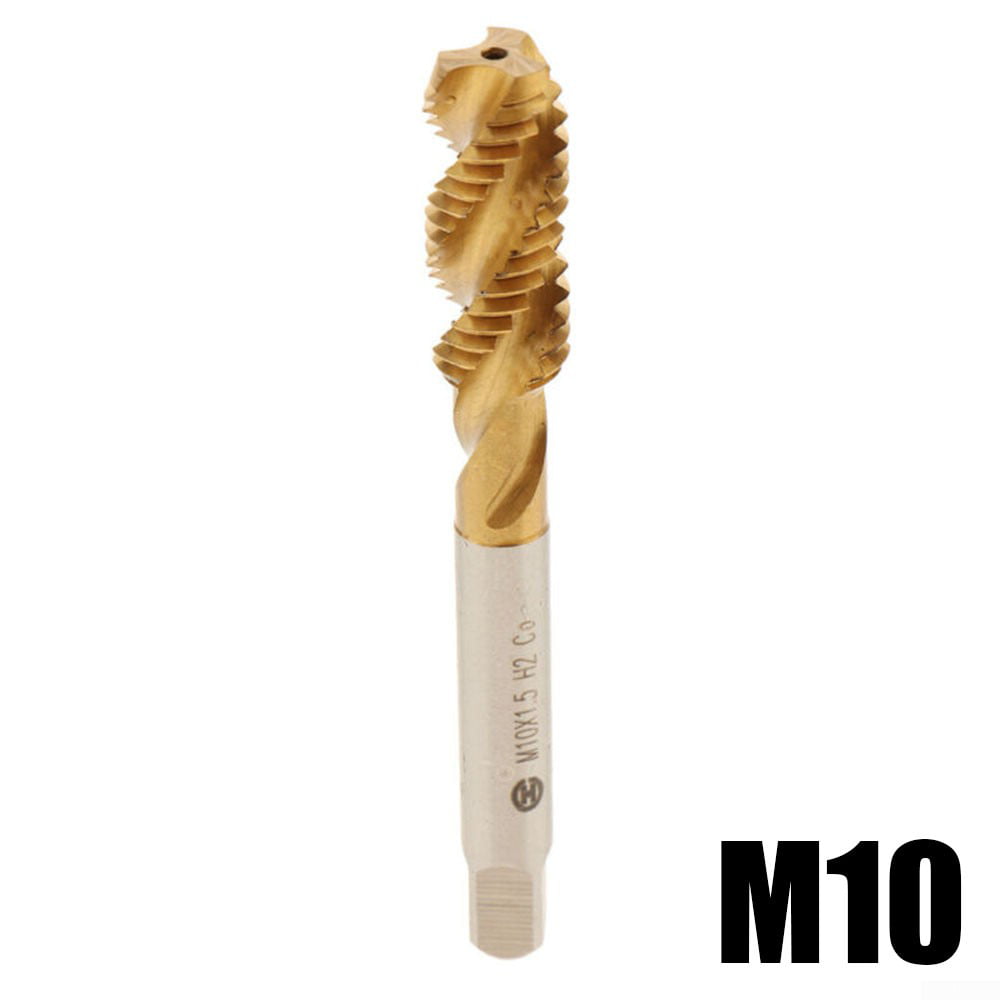 M10 M12 M14 M16 Titanium Plated Screw Metric Thread Tap Drill Bit Hand Tool Kit 