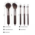 thumbnail image 2 of RAGUPEL Travel Makeup Brushes Set W/Pouch,Portable 5Pcs Professional Premium Goat Hair Cosmetic Brushes Kit for Powder Blush Concealers Contouring Highlighting, 2 of 8