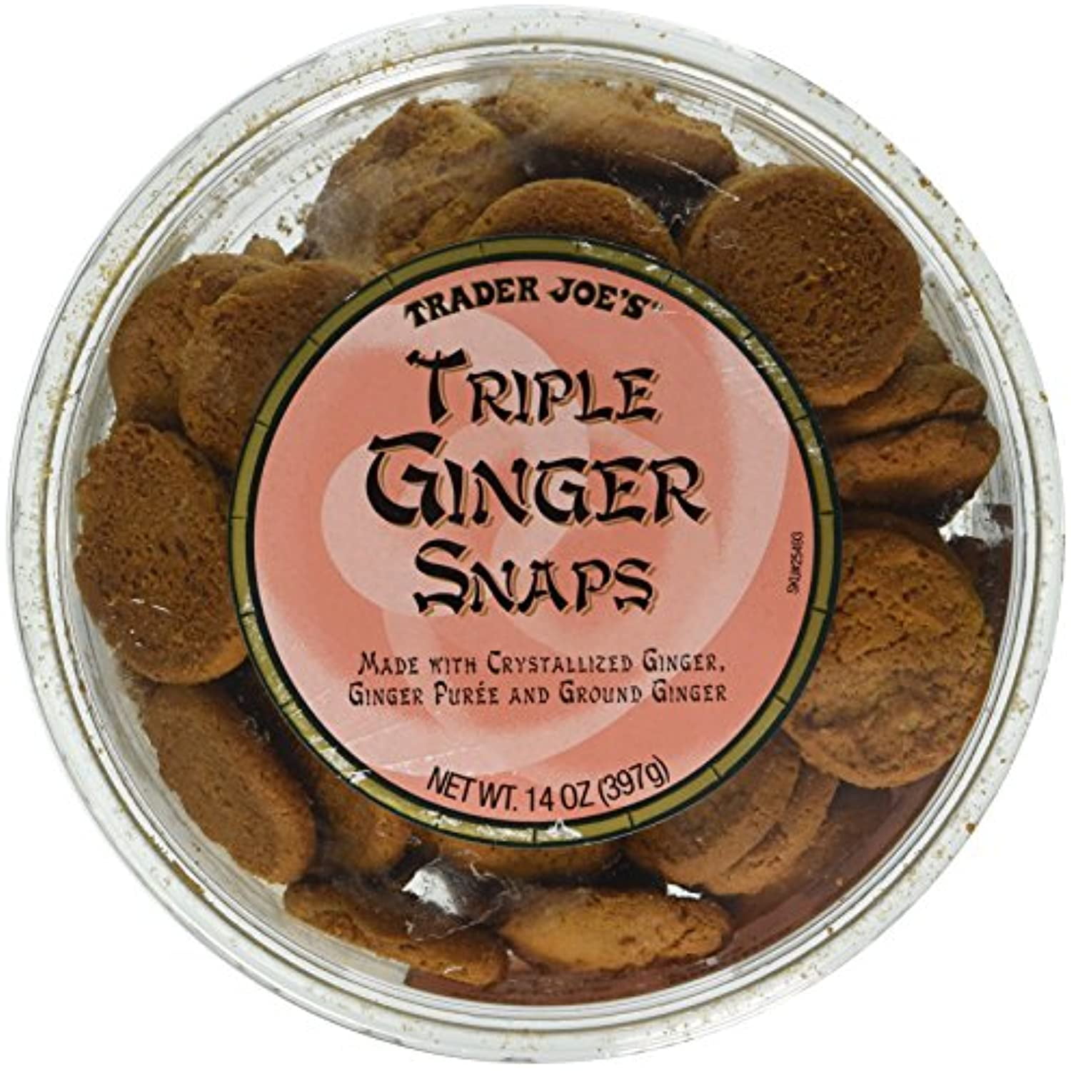 Tj Triple Ginger Snap Cookies 14Oz (2Pk)
