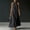 Black plus size halter maxi dress a1, variant on Women Plus Size Halter Sleeveless High Low Flowy Maxi Dress Solid Boho Beach Vacation Long Sundresses, Purple S