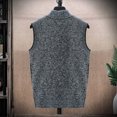 thumbnail image 4 of FINALGANG Men's Knit Sweater Vest Warm Diamond Pattern Relaxed Fit Textured Coat Sleeveless Full Zipper Cardigan For Cold Weather Classic Knitwear, 4 of 4