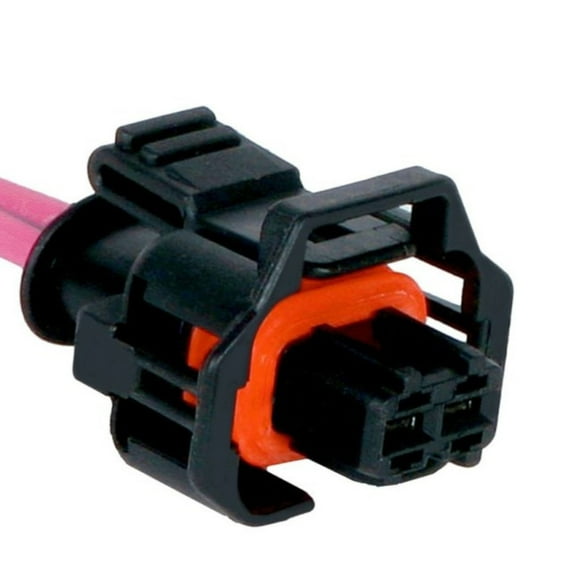 KarParts360 For GMC Yukon 2001 02 03 04 2005 Multi-Purpose Pigtail | Black | Square Shape | 2 Terminal | Female Terminal | Blade Pin Terminal Type