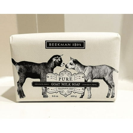 Beekman 1802 Pure Goat Milk Bar Soap Fragrance Free  9 Oz