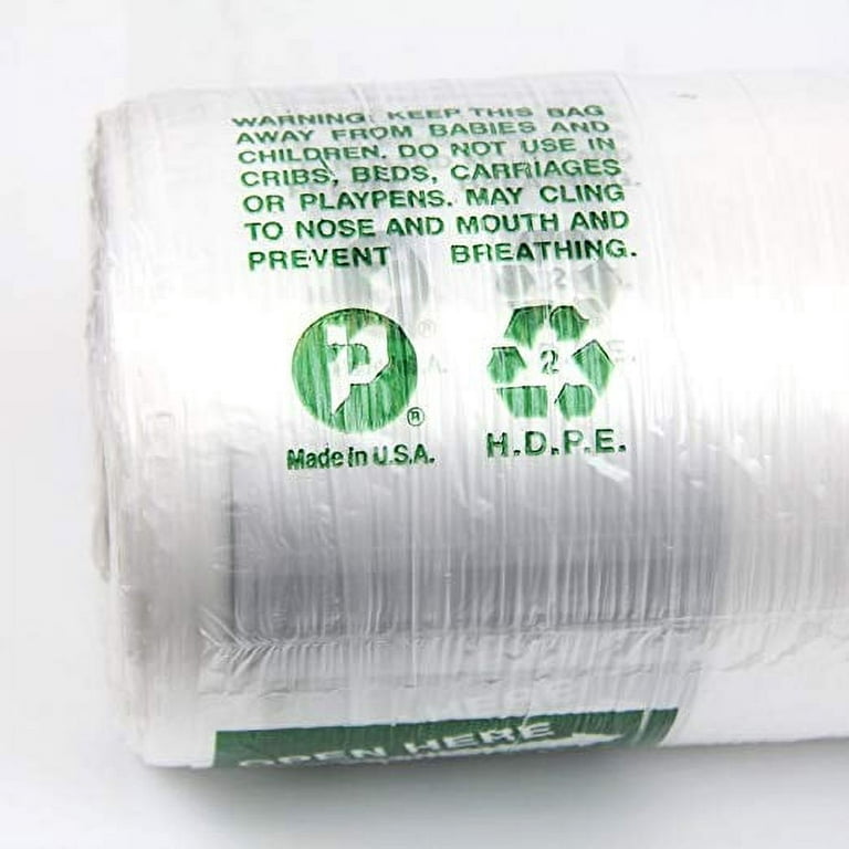 Produce Roll Bags 15 x 20 Inch High Density Clear Plastic Food Storage Bags