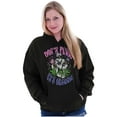 thumbnail image 3 of Don’t Panic Its Organic Shroom Skull Unisex Plus Fleece Graphic Hoodie Brisco Brands 4X, 3 of 6