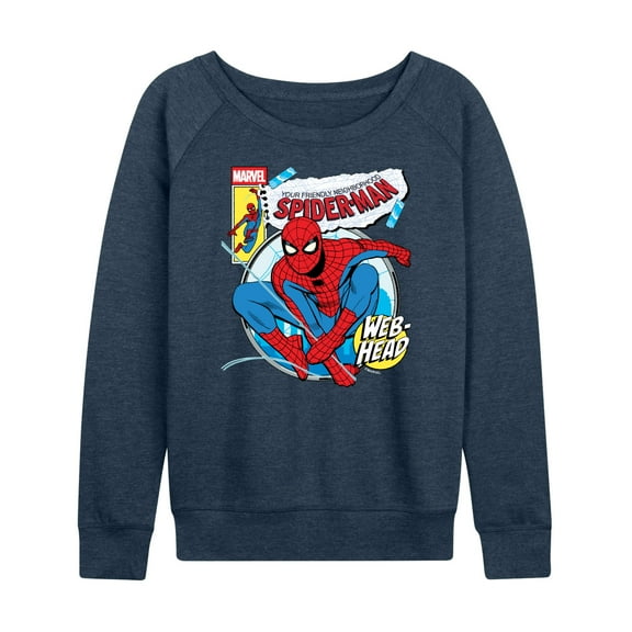 Marvel Your Friendly Neighborhood Spider-Man - Comic Book Cover - Women's French Terry Pullover Sweatshirt