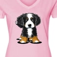 thumbnail image 4 of Inktastic Bernese Mountain Dog Women's V-Neck T-Shirt, 4 of 5