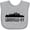 AC-Heather Grey, variant on Inktastic Louisville Kentucky Skyline Cities Boys or Girls Baby Bib