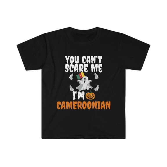 Can't scare me I'm Cameroonian Halloween Unisex T-shirt S-3XL Cameroon