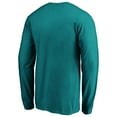 thumbnail image 3 of Men's Aqua Miami Dolphins Primary Logo Long Sleeve T-Shirt, 3 of 3