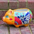 thumbnail image 2 of Avera Products Talavera 6 in. H X 9 in. W Ceramic Pig Planter Multicolored, 2 of 2