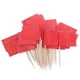thumbnail image 2 of 100pcs Solid Color Toothpick Flags for Party Food Decoration Mini Stick Cupcake Toppers Cheese and Fruit Small Flag Picks for Cake Decorating, 2 of 4
