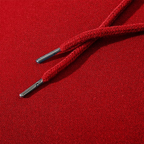RXIRUCGD Men's Casual Hoodie Men's Hoodie Long Sleeved, Red, Size