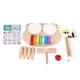 thumbnail image 1 of Juego de batería para niños, percusión educativa de madera, instrumentos musicales todo en 1 para niñas y niños, regalos, 1 of 5