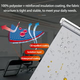 LUCKUP 100% Blackout Waterproof Fabric Window Roller Shades Blind ...