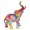 H091 large, variant on Yihuala Graffiti Elephant Figurines Statues Collectible for Elephant Lovers Colorful Sculpture Ornament Home Decors