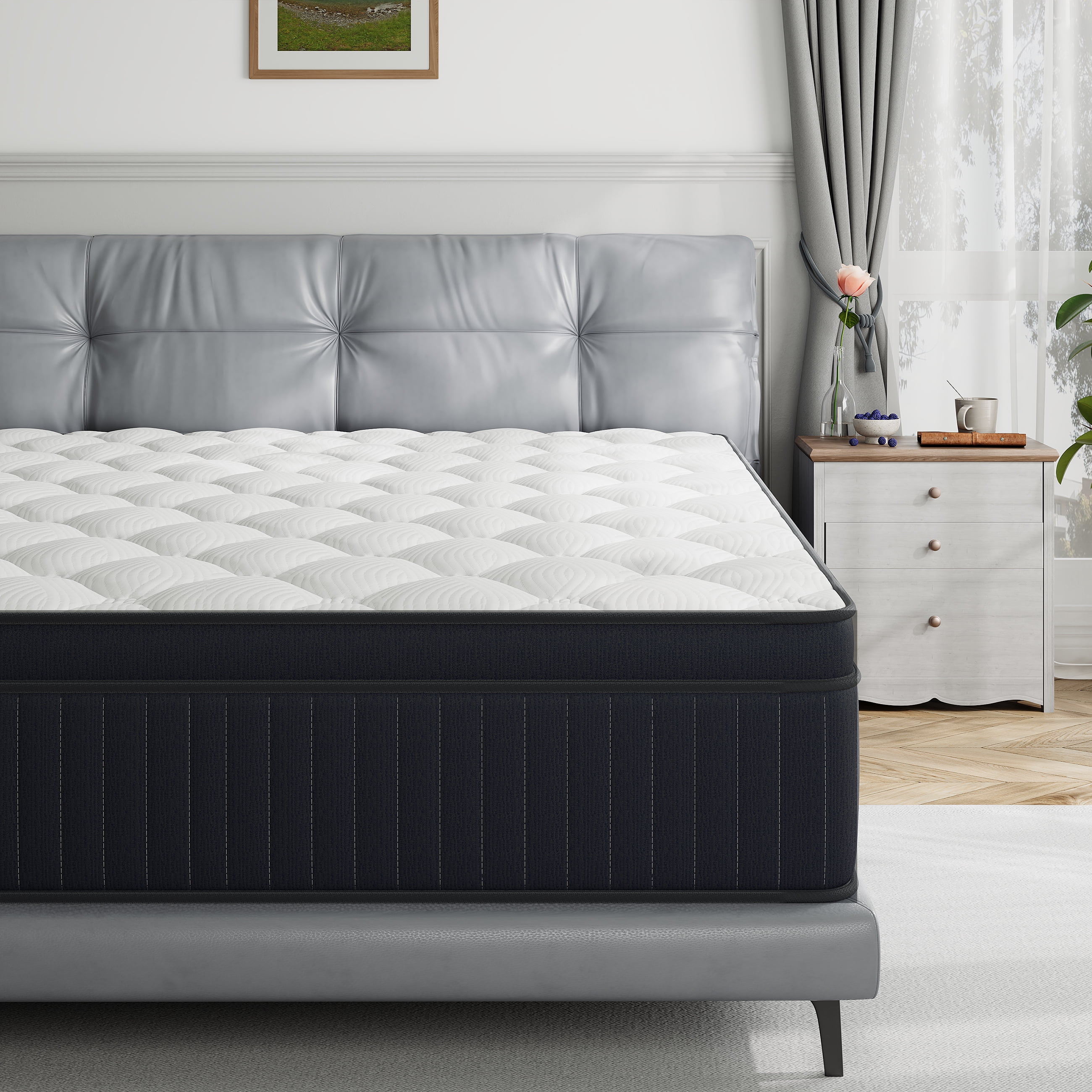 Twin Mattress, Babo Care 12 Inch Hybrid Mattress with Cooling-Gel Memory Foam and Individually Pocket Innerspring , Twin Bed Mattress in a Box, CertiPUR-US Certified, Medium Twin Size Mattress