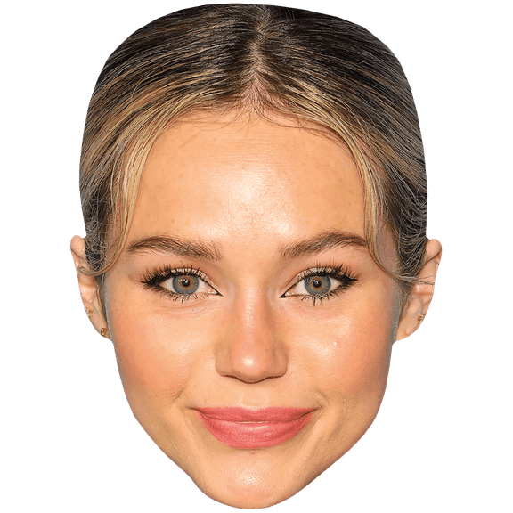 Brec Bassinger (Hair Up) Big Head. Larger than life mask.