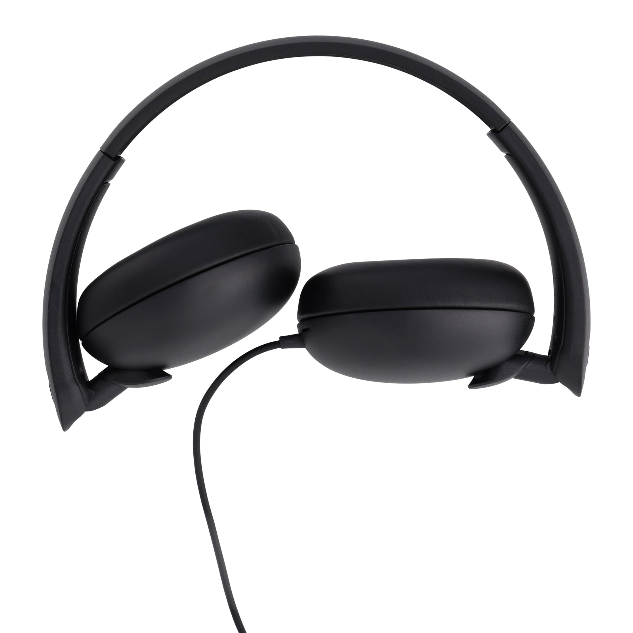 onn On-Ear Headphones, Black