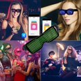 thumbnail image 1 of Gafas de fiesta LED, gafas LED Bluetooth con gafas de neón dinámicas, adecuadas para festivales, cumpleaños, Halloween, fiestas de bar LingWen 9024735464082, 1 of 1