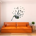 thumbnail image 1 of Music Wall Decal Geometric Pattern Bagpipe with Heart and Musical Notes Bedroom Wall Decal for Children Instrument Cute Themed Room Decal - Size: 27 In x 30 In, 1 of 5