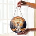 thumbnail image 2 of Mummy Shiba Inu Happy Halloween with Pumpkins Bats Spooky Fun Stained Glass Suncatcher Shibas Dog Lovers Gifts Idea Window Hanging Sign Decor - 00019, 2 of 5