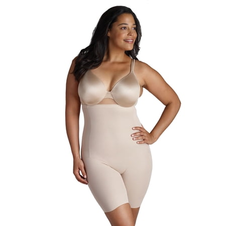 Naomi and Nicole Fuller Figure Nude Hi-Waist Thigh Slimmer 7779 2X