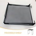 thumbnail image 3 of VERDANVERSE Metal Locker Shelf Foldable Mesh Organizer Adjustable Storage Rack for School Gym Office Black, 3 of 8