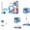B 4Ball, variant on Floating Basketball Stand for Swimming Pools, Inflatable Water Hoop with Ball, Interactive Shooting Game, Summer Water Park Activity Equipment, C 2Ball
