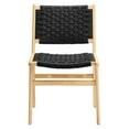 thumbnail image 6 of Modway Saoirse Woven Rope Wood Dining Side Chair in Natural Black, 6 of 10