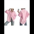 thumbnail image 3 of Camisas de Mujer con Botones, Camisas Formales A Rayas, Mangas Largas, Solapas, Camisas de Oficina, Blusas Polvo de L, 3 of 7