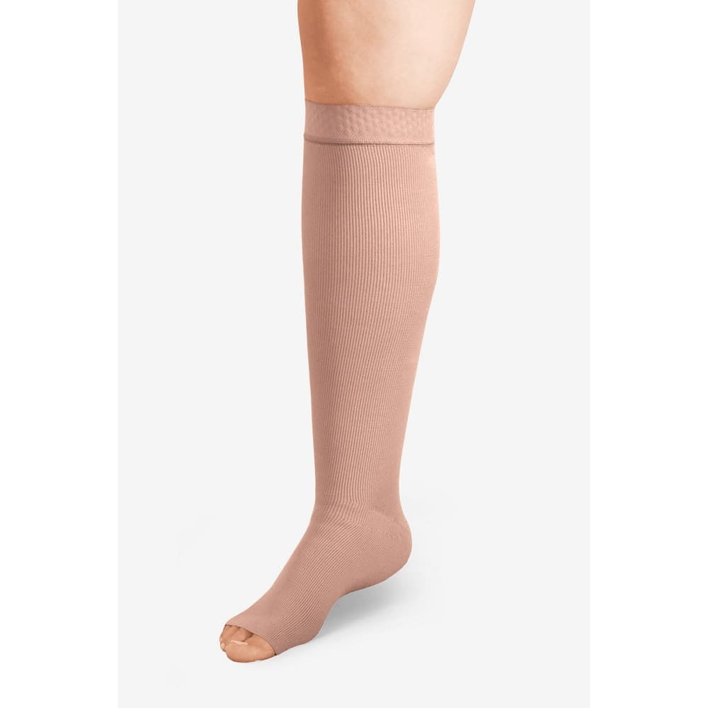 ExoStrong Below Knee (Tall Silicone Large, Beige) Compression Stockings