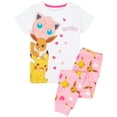 thumbnail image 1 of Pokemon Girls Pink Frills Long Sleeve Long Leg Pyjama Set (7-8 Years), 1 of 6
