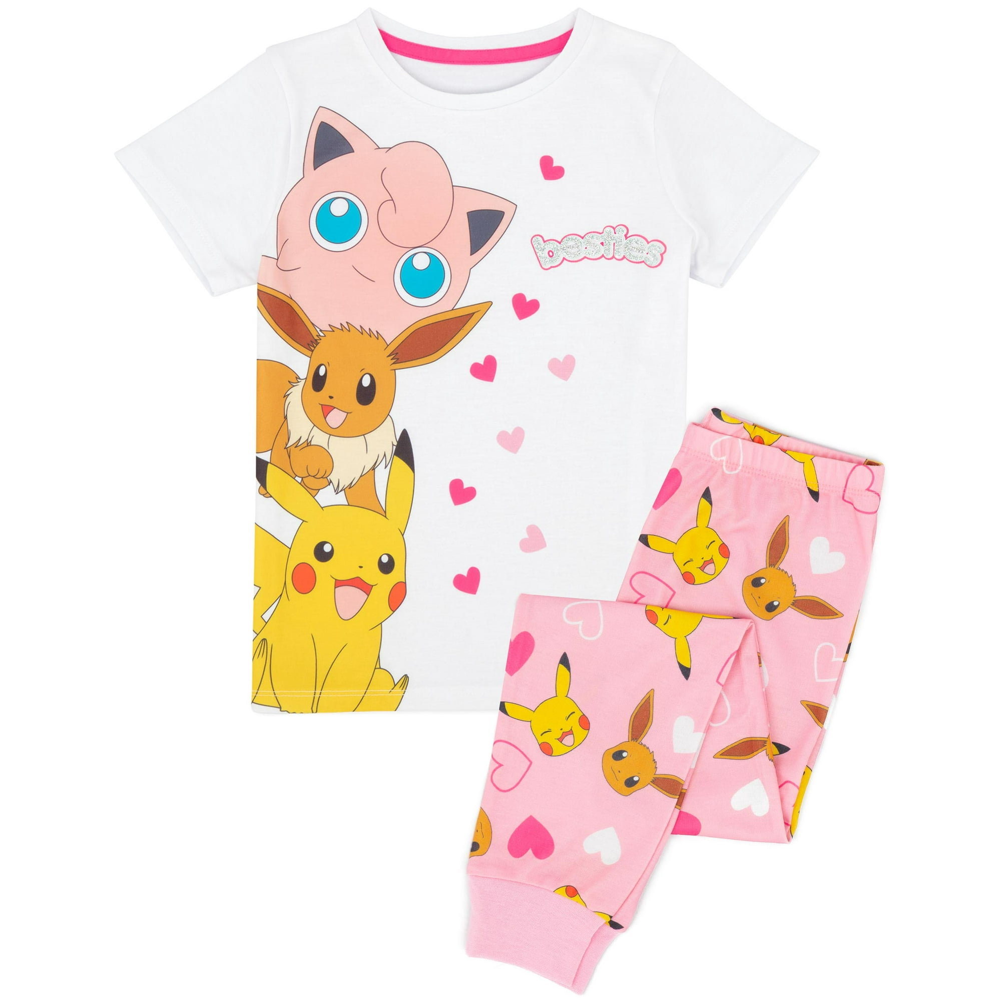 Pokemon Pyjama à Manches Longues Rose pour Filles
