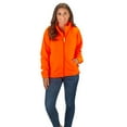thumbnail image 5 of TrailCrest Womens Semi-Fitted Safety Blaze Orange Full Zip Thick Fleece Jacket, 3X, 5 of 6
