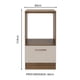 thumbnail image 2 of Mueble de Cocina para Horno y Microondas Madesa 60 x 60 cm 1 Puerta, 2 of 5