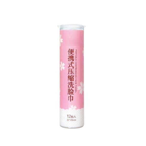Toalla facial de compresión desechable, portátil, mini pañuelo de papel comprimido, 12 unidades/lata